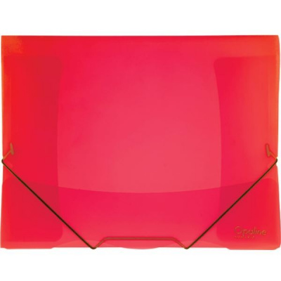 Karton P+P Desky s chlopněmi Opaline a gumičkou A4 červené