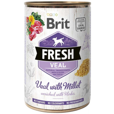 Brit Fresh Veal with Millet 6x400g