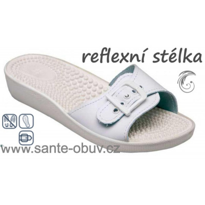 SANTÉ SI/03C zdravotní pantofel bílý - bílá - 38