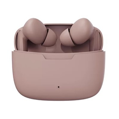 Bezdrátová sluchátka Denver TWE-47DR / Bluetooth 5.0 / dosah 10 m / 200 mAh / růžová