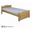 Drewmax, KL126 postel - jednolůžko 80, přírodní borovice
