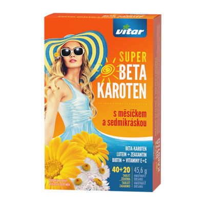 Vitar Revital Super Beta karoten 60 tablet expirace 6/2024
