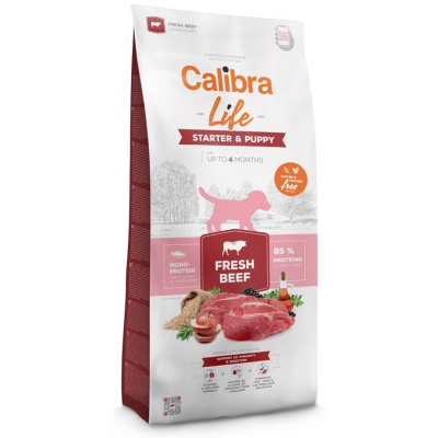 Calibra Dog Life Starter&Puppy Fresh Beef, Velikost balení 2,5kg