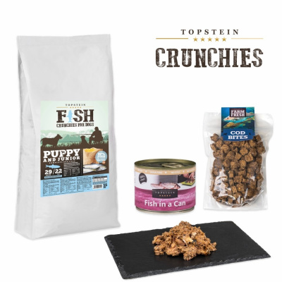 Balíček pro štěňata Topstein Fish Crunchies Puppy/Junior 5kg