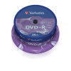 Verbatim DVD+R 4,7GB 16x, 25ks - média, AZO, spindle 43500