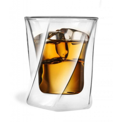 Vialli Design Dvoustěnná sklenice na whisky, 300 ml, CRISTALLO 5509
