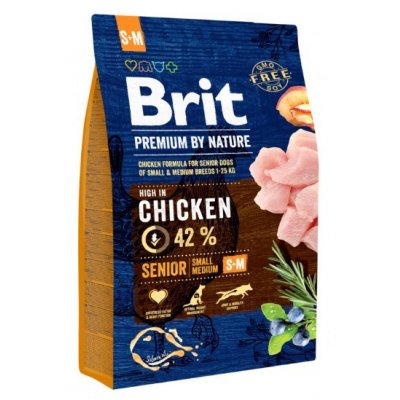 Brit Premium by nature Brit Premium by Nature Senior S+M 3kg