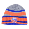 Pánská Zimní Čepice New York Islanders adidas NHL Heathered Grey Beanie