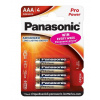 Panasonic Baterie 1,5V AAA LR03 Pro Power Gold 4ks