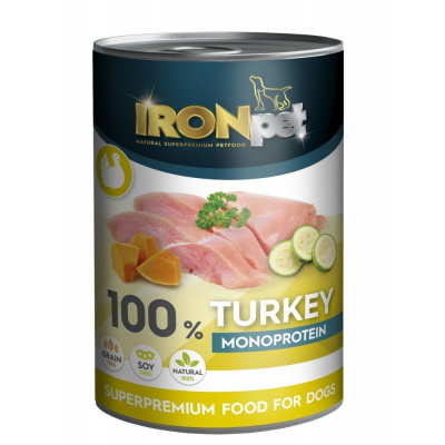 IRON IRONpet TURKEY 100% Monoprotein 400g Krůta,
