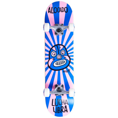 Skateboard Enuff Lucha Libre Complete Skateboard Pink/Blue 7.75" x 29.5"