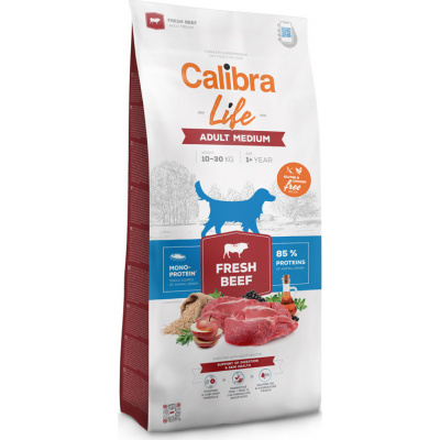 Granule pro psy Calibra Life Adult Medium Fresh Beef, 2,5 kg