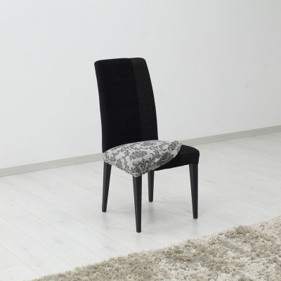 Forbyt Napínací potah na sedák židle Istanbul šedá 2 ks 45 x 45 cm