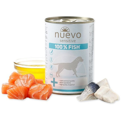Nuevo pes sensitive rybí monoprotein konzerva 375 g
