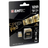 Emtec Paměťová karta "SpeedIN", microSDXC, 128GB, UHS-I/U3/V30/A2, 100/95 MB/s, adaptér, ECMSDM128GX