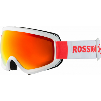 Rossignol Ace Hero White/Orange Red Mirror/Yellow Lyžařské brýle