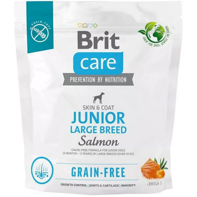 Brit Care Dog Grain-free s lososem Junior Large Breed 1 kg