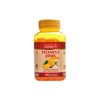 Vitamin C & Zinek pektinové gummies pro podporu imunity 70 gummies