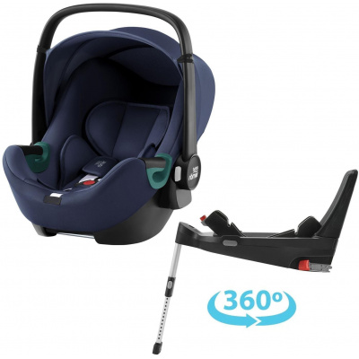 Autosedačka Britax Römer Baby-Safe 3 i-Size se základnou Flex Base 5Z Bundle Indigo Blue (4000984815375)
