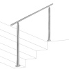 Yakimz Schodišťové zábradlí Zábradlí z nerezové oceli Balustráda Schody Ø42mm pro schody Balkon Vnitřní a venkovní 180CM s bez příček