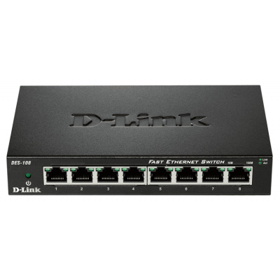 D-Link DES-108 - 100Mb 8-LAN switch (DES-108/E) Switch
