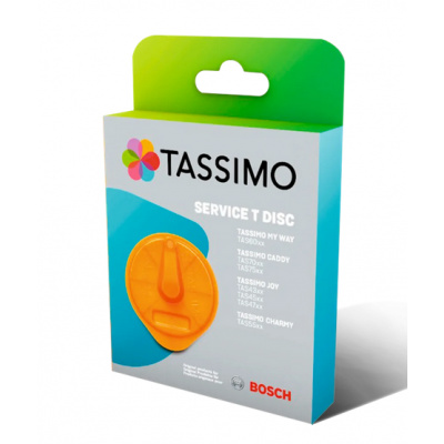 Tassimo Bosch Braun SERVICE T-DISC originál servisní čistící pro kávovary v oranžové barvě