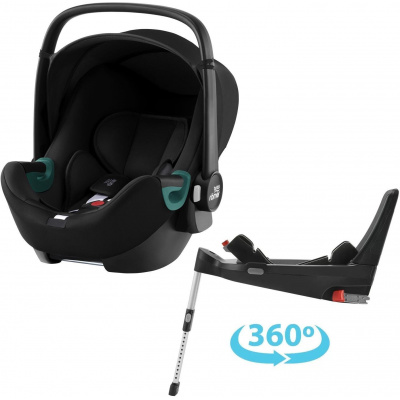 Autosedačka Britax Römer Baby-Safe 3 i-Size se základnou Flex Base 5Z Bundle Space Black (4000984815344)