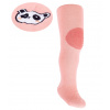 Yo dětské protiskluzové punčocháče pro zdravé lezení a první krůčky - dívčí - lososové-panda, velikost: 80-86