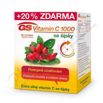 GS Vitamin C1000 se šípky tbl.50+10 2016