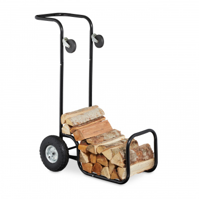 relaxdays vozík na palivové dřevo 2v1