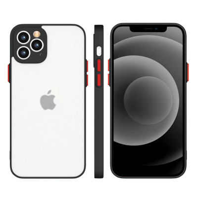 IZMAEL.eu Silikónové flexibilní pouzdro Milky Case pro Apple iPhone 12 pro Apple iPhone 12 Pro Max černá
