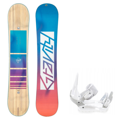 Gravity snowboards Snowboard komplet Gravity Trinity 20/21 + vázání S230 white Velikost: 154 cm, Velikost vázání: S/M