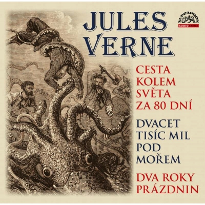 Cesta kolem světa za 80 dní, Dvacet tisíc mil pod mořem a Dva roky prázdnin Jules Verne