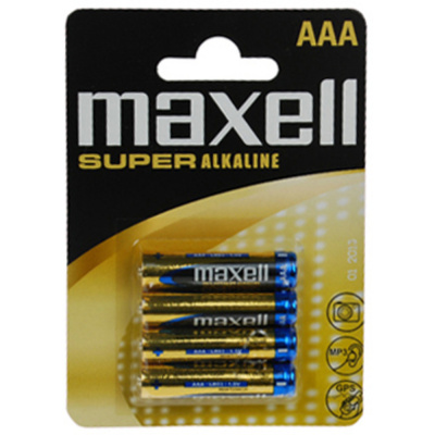 MAXELL Super alkalické baterie LR03 4BP AAA, blistr 4ks