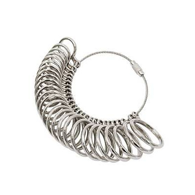 Šperky4U Měrné kroužky kovové, ČESKÉ velikosti - MKR02