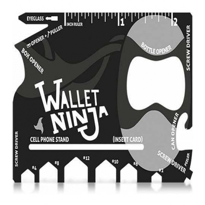 Multifunkční karta Wallet Ninja 18v1