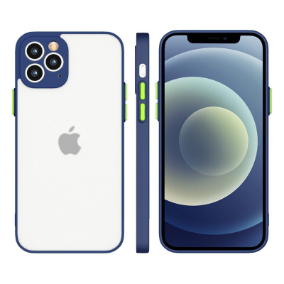 IZMAEL.eu Silikónové flexibilní pouzdro Milky Case pro Apple iPhone 12 pro Apple iPhone 12 Pro Max modrá