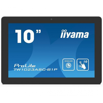 IIYAMA 10" iiyama TW1023ASC-B1P, IPS, HD, capacitive, 10P, 450cd/m2, mini HDMI, WiFi, Webcam, Android 8.1