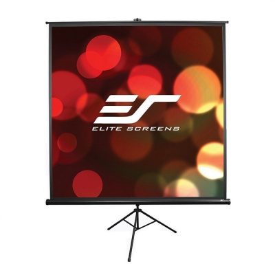 Elite Screens T99UWS1 99" Projekční plátno, mobilní, trojnožka, 99" (251,5 cm), 1:1, 177,8 x 177,8 cm, Gain 1,1, case černý T99UWS1