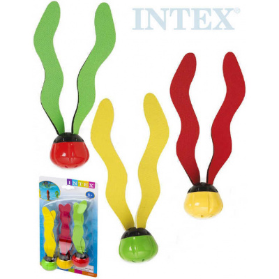 INTEX Míčky okřídlené potápěčské vodní set 3 barvy se stužkou 55503 it55503