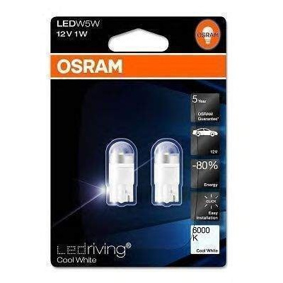 2 Ampoules LED OSRAM W5W Cool White LEDriving® 6000K 12V - Auto5