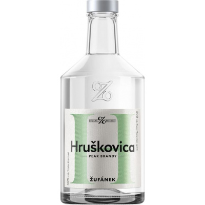 Hruškovica Žufánek 0,5l 45% (holá láhev)