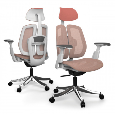 Ergonomická kancelářská židle Liftor Active, růžová (síťovina) 16217