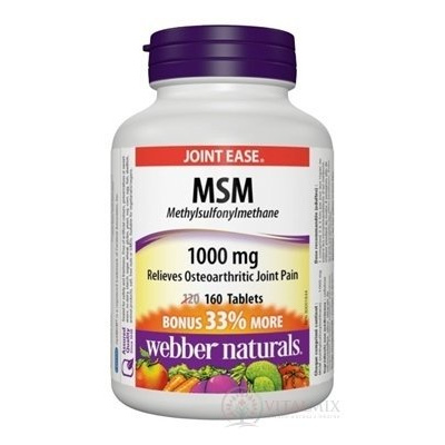 Webber Naturals MSM 1000 mg tbl 160 ks