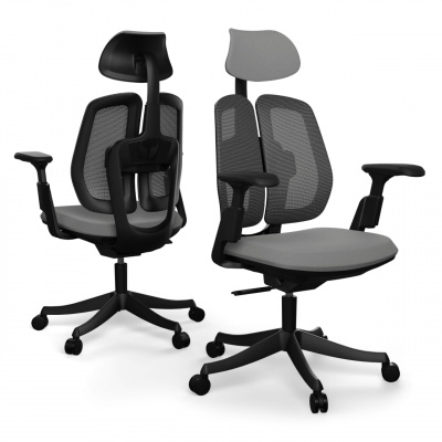 Ergonomická kancelářská židle Liftor Active, šedá (textil + síťovina) 16216