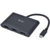 i-tec USB 3.1 Type C HDMI Travel adaptér PD/Data/ 1x HDMI 4K Ultra HD 3840x2160/ 2x USB 3.0/ černý, C31DTPDHDMI