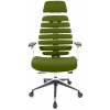 Mercury kancelářská židle FISH BONES PDH, šedý plast, 26-66 zelená, 3D područky