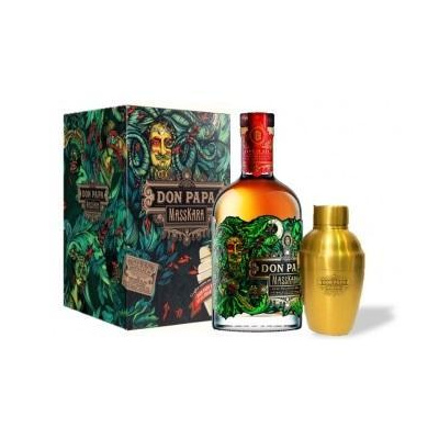 Don Papa Masskara 0,7l 40% (dárkové balení shaker)