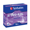 Verbatim DVD+R DL Matt Silver, 8.5GB, 8x, 5ks, jewel case - Verbatim DVD+R DL, 8,5GB 8x, AZO, jewel, 5ks (43541)