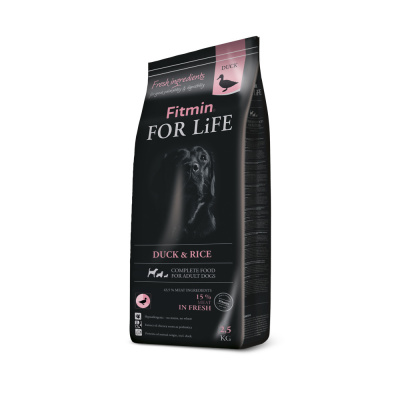 Fitmin For Life Duck & Rice krmivo pro psy 2,5 kg